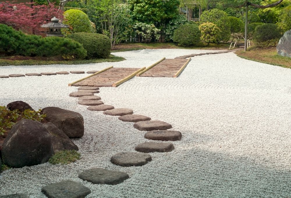 Parterre jardin japonais